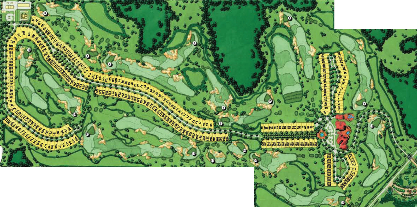 Golf Lot Map at Bella Collina